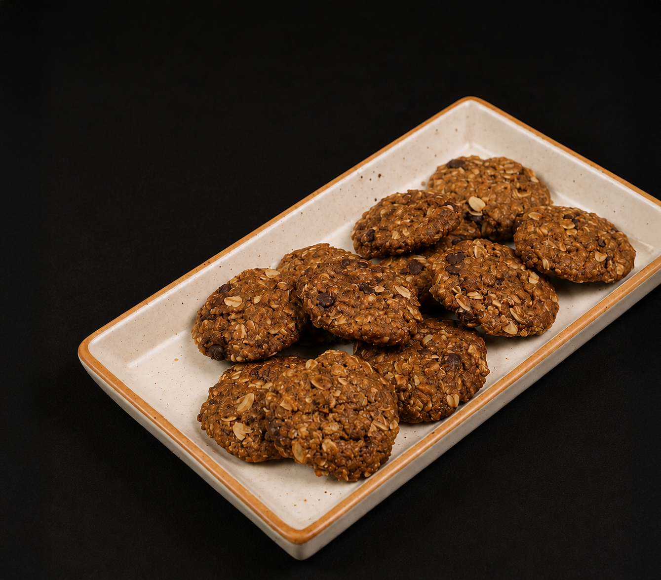 Jaggery Oatmeal Choco Chip Cookies